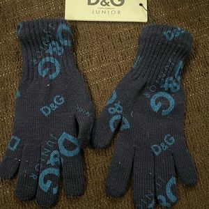 D&G boys gloves, new with tags. Navy.